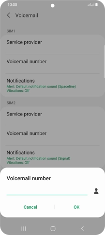 Key in +447836121121 and press OK. Key in +447836121121 and press OK.
