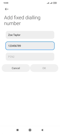Press PIN2. Press PIN2.