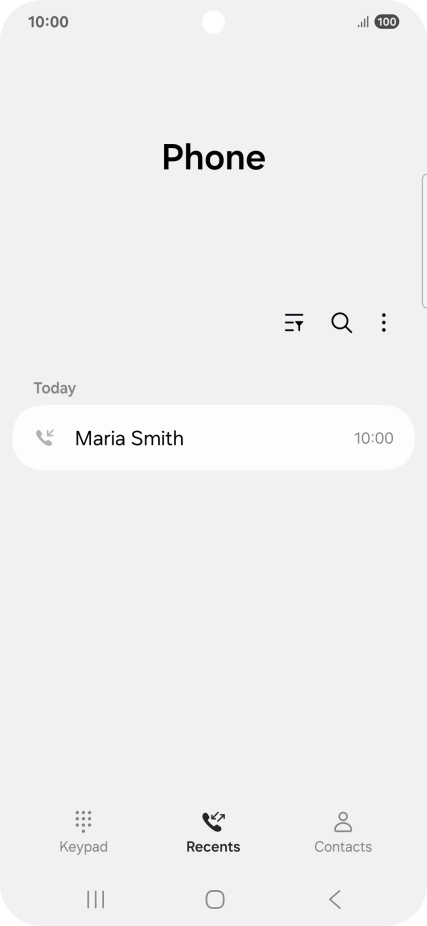 Press the required number.