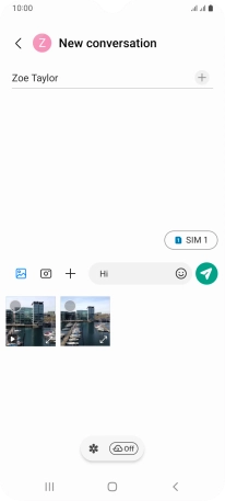 Press the gallery icon and go to the required folder.