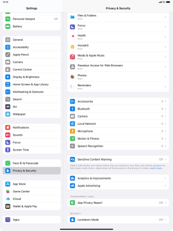Press App Privacy Report. Press App Privacy Report.