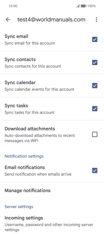 Press the field next to 