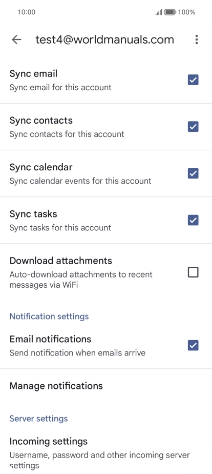 Press the field next to 