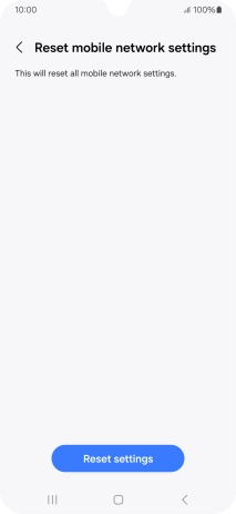 Press Reset settings. Press Reset settings.