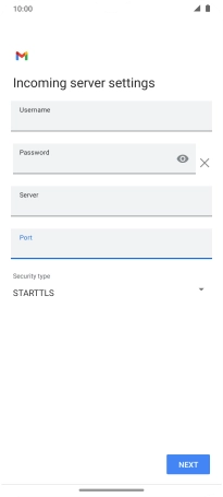 Press the drop down list below 