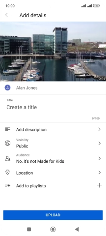 Press the field below 