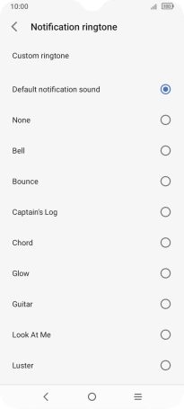 Press the required message tones to hear them.