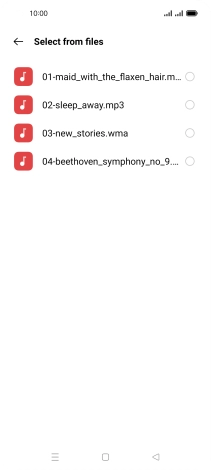 Press the required ring tones to hear them.