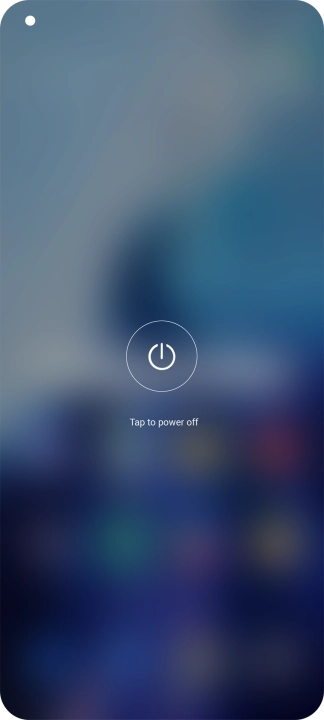 Press Tap to power off.