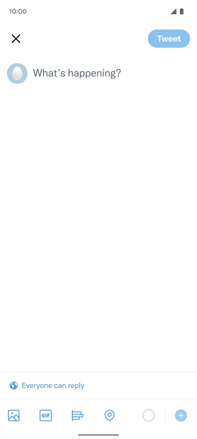 Press the text input field.