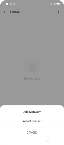 Press Add Manually. Press Add Manually.