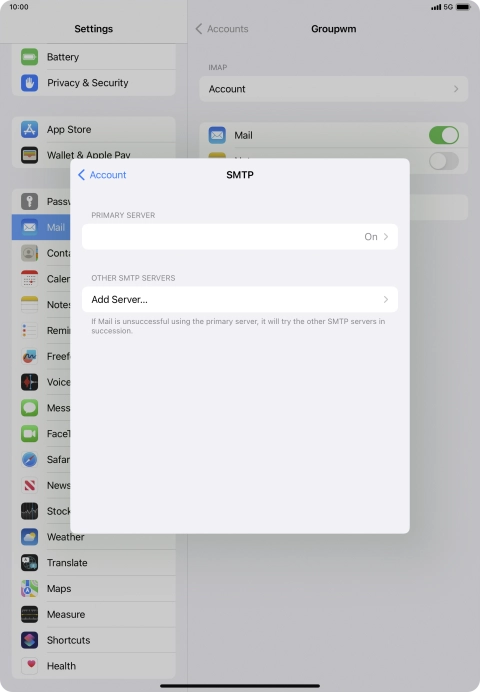 Press the field below 