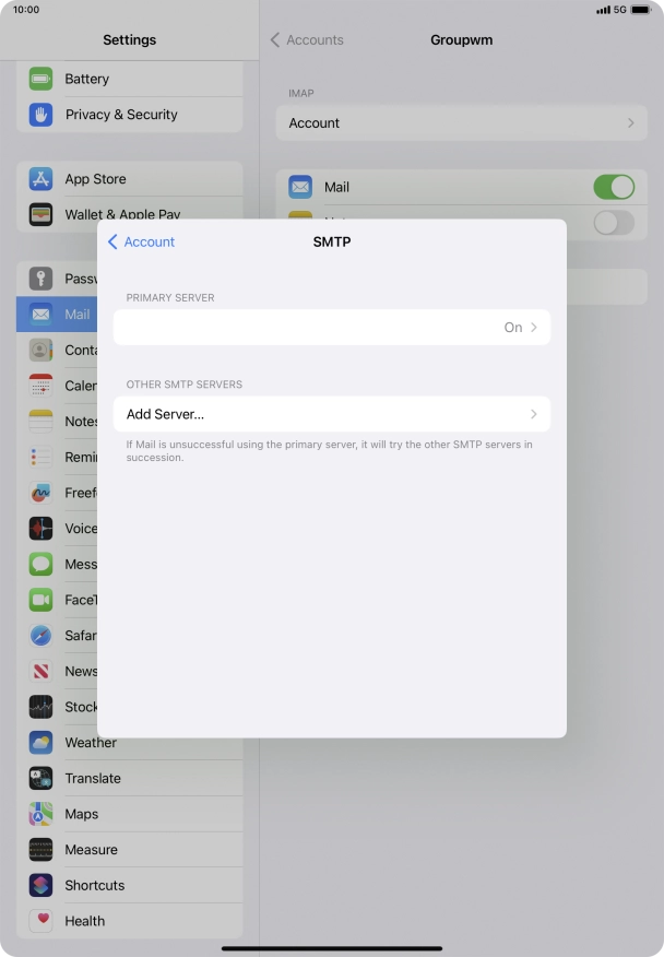 Press the field below 