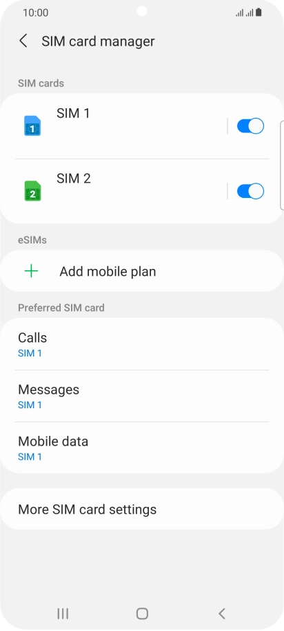 Press Add mobile plan.