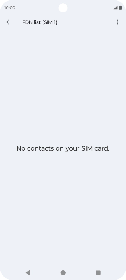 Press the menu icon.