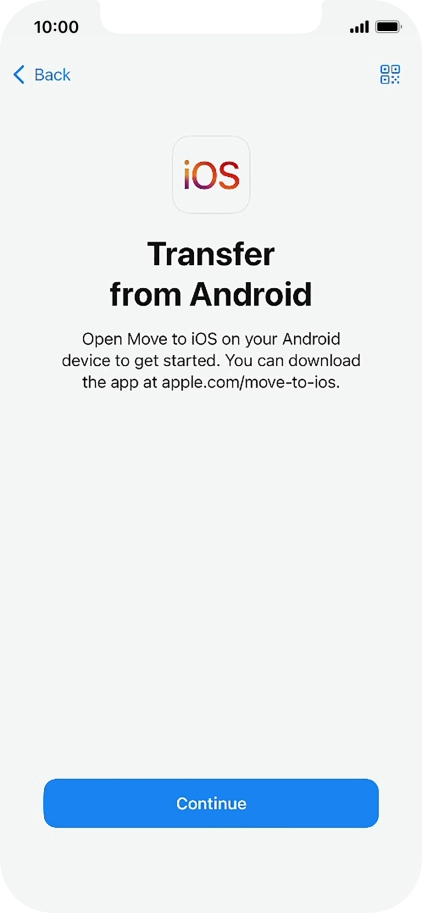 To transfer content to your phone, you need to install the app To transfer content to your phone, you need to install the app