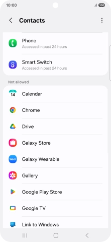 Press the required app. Press the required app.