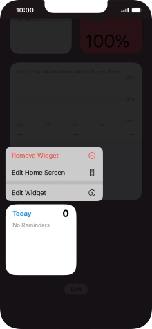 Press Remove Widget. Press Remove Widget.