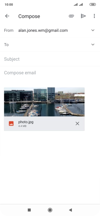 Press the field next to 