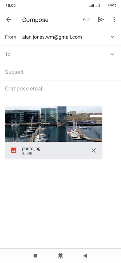 Press the field next to 