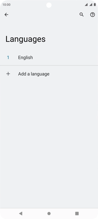 Press Add a language.
