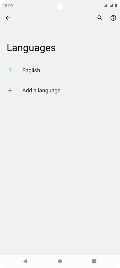 Press Add a language.