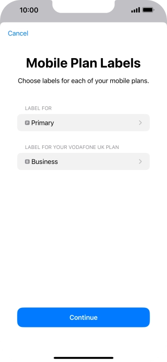 Press Continue. Press Continue.