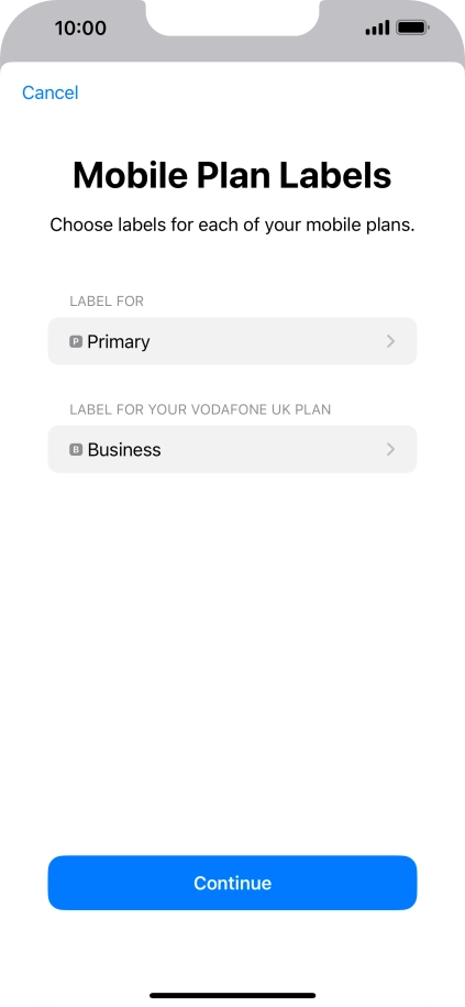Press Continue. Press Continue.