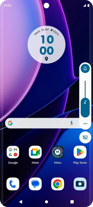 Press the sound mode icon.
