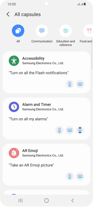 Press the Home key to return to the home screen.
