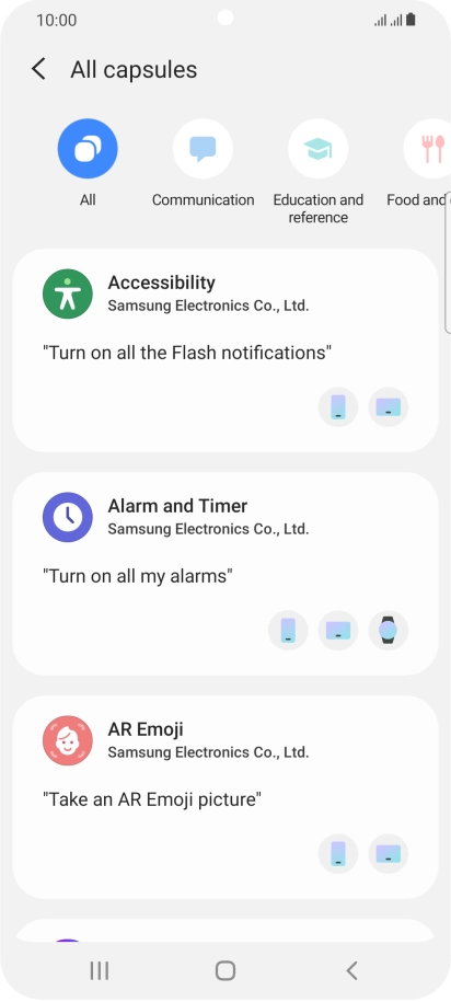 Press the Home key to return to the home screen.