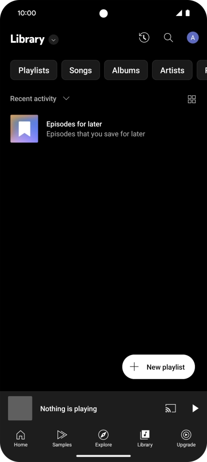 Press the drop down list.