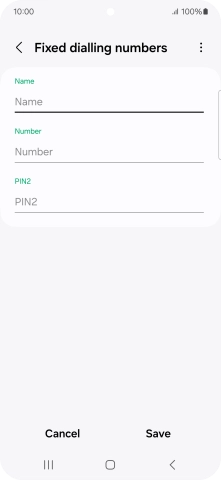 Press Name and key in the required name.
