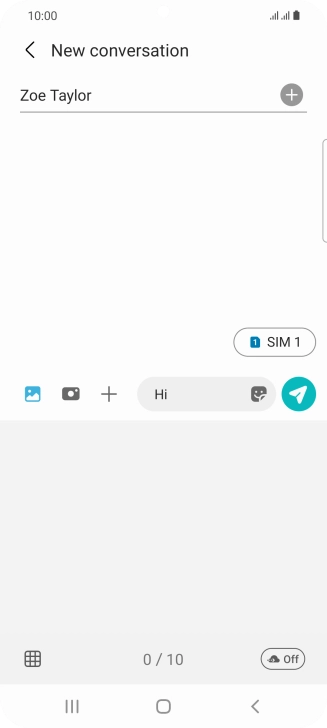 Press the gallery icon and go to the required folder.