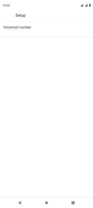 Press Voicemail number.