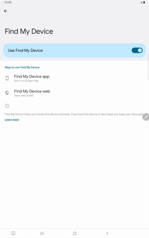 Press the Home key to return to the home screen.