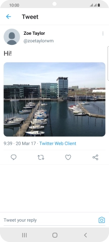 Press the text input field.