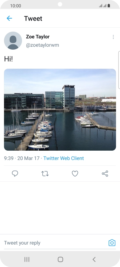 Press the text input field.