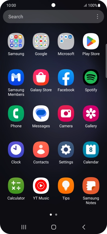 Press Samsung. Press Samsung.