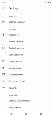 Press Calling accounts.