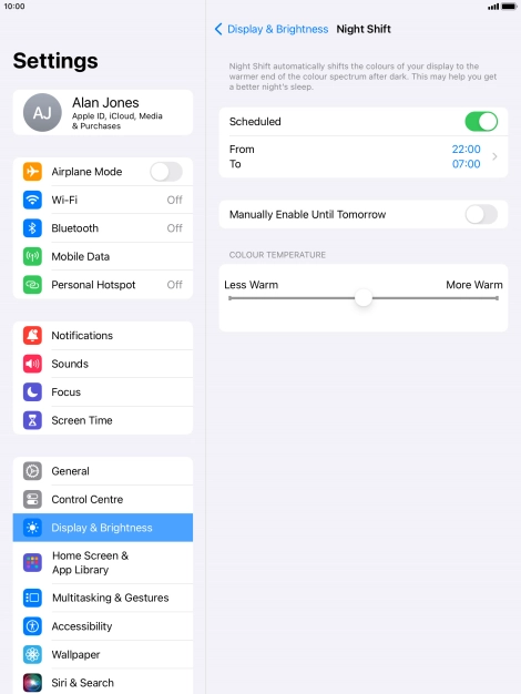 Press the indicator next to Press the indicator next to