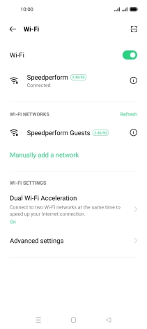 Press the Home key to return to the home screen.