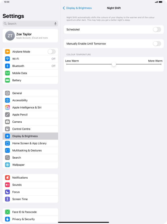 Press the indicator next to Press the indicator next to
