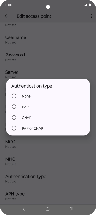 Press None. Press None.