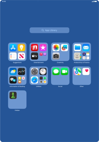 Press and hold the required app.