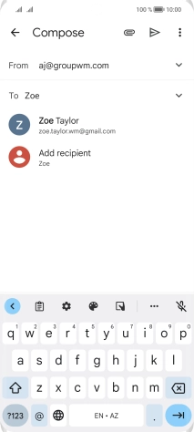 Press the required contact.