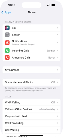 Press Announce Calls.