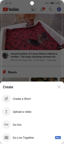 Press Upload a video.