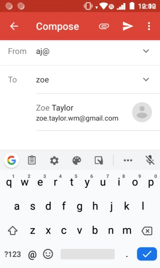 Press the required contact. Press the required contact.