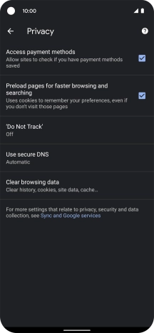 Press Clear browsing data. Press Clear browsing data.